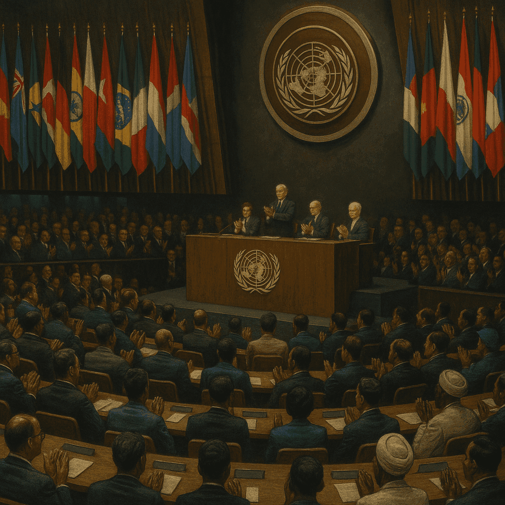 Eleanor Roosevelt with the Universal Declaration of Human Rights