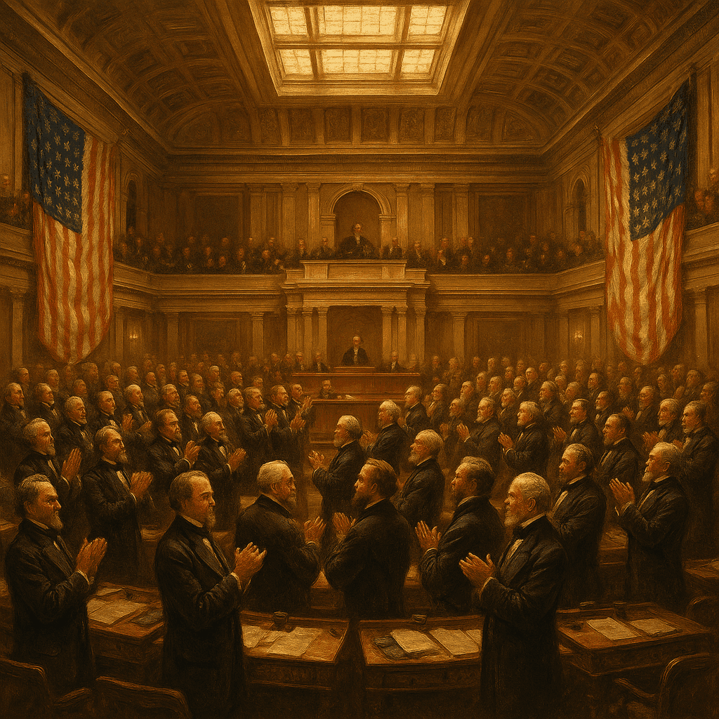 The ratification of the Thirteenth Amendment