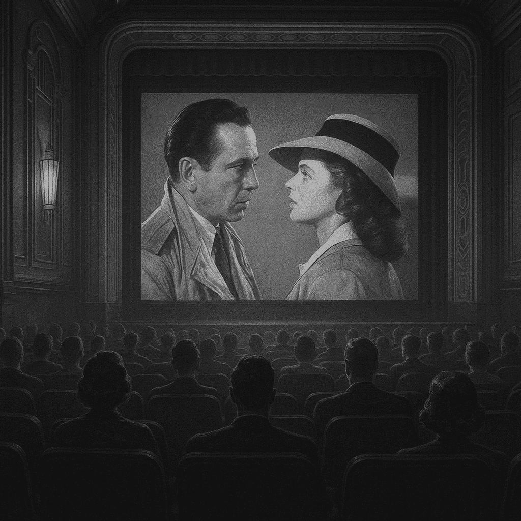 Humphrey Bogart and Ingrid Bergman in Casablanca