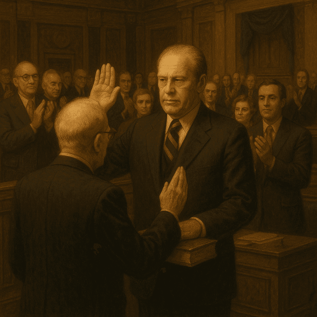 Gerald Ford being confirmed as Vice President