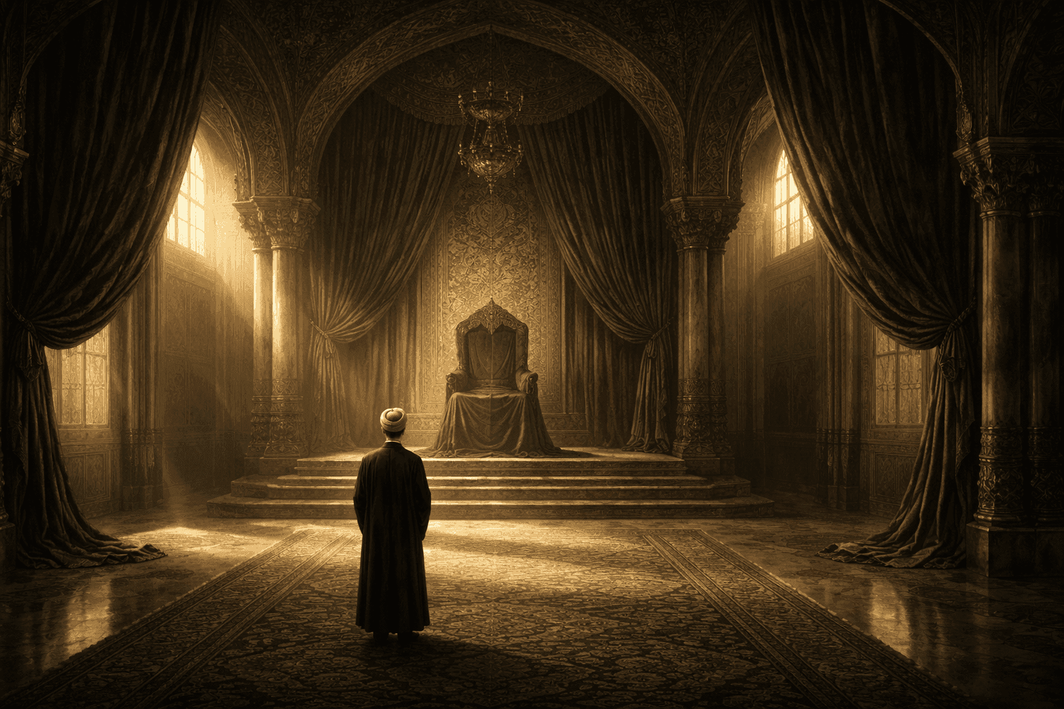 The seat of power in Tehran — the symbolic transfer of supreme leadership in Iran