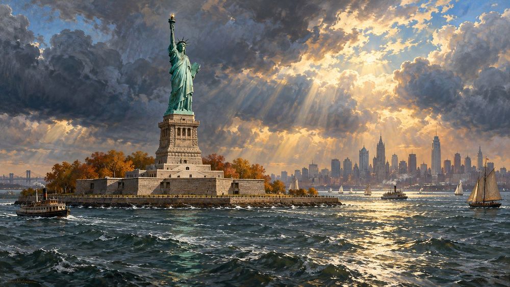 October 28: Liberty Unveiled, the Arch Completed, Chandler Gone