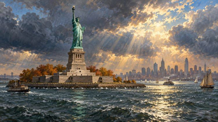 October 28: Liberty Unveiled, the Arch Completed, Chandler Gone