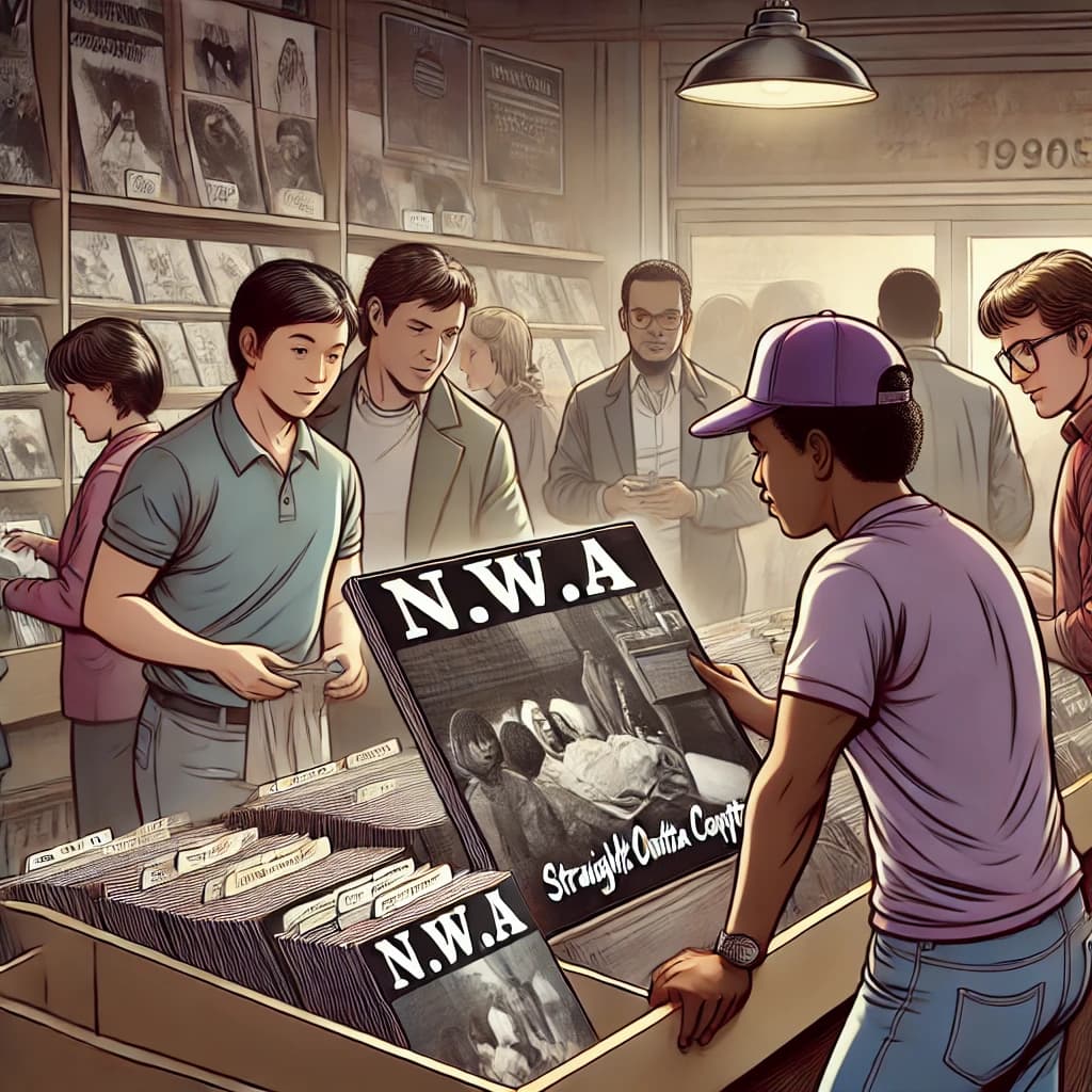 1988 Gangsta Rap Hits the Mainstream with N.W.A’s “Straight Outta Compton”