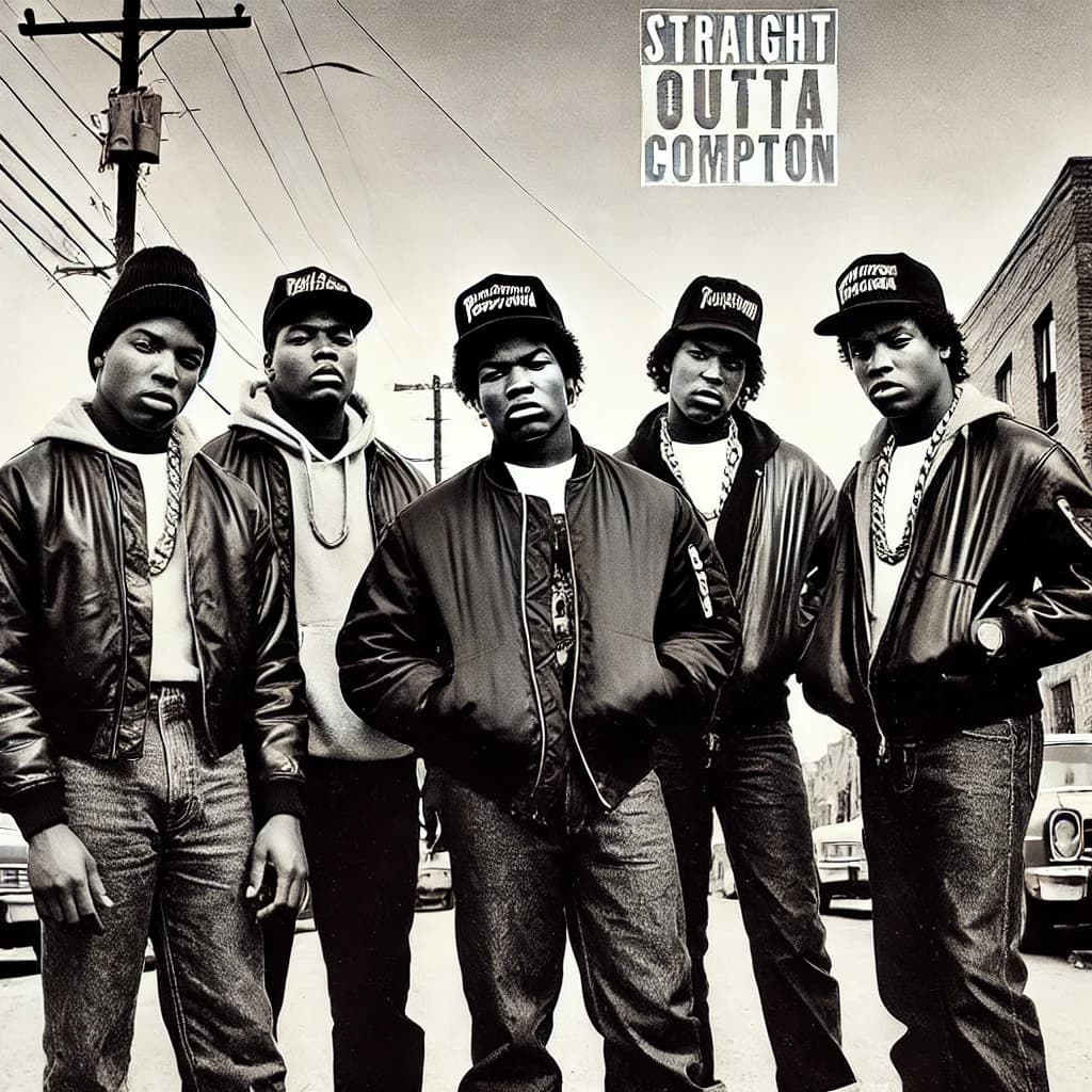 1988 Gangsta Rap Hits the Mainstream with N.W.A’s “Straight Outta Compton”
